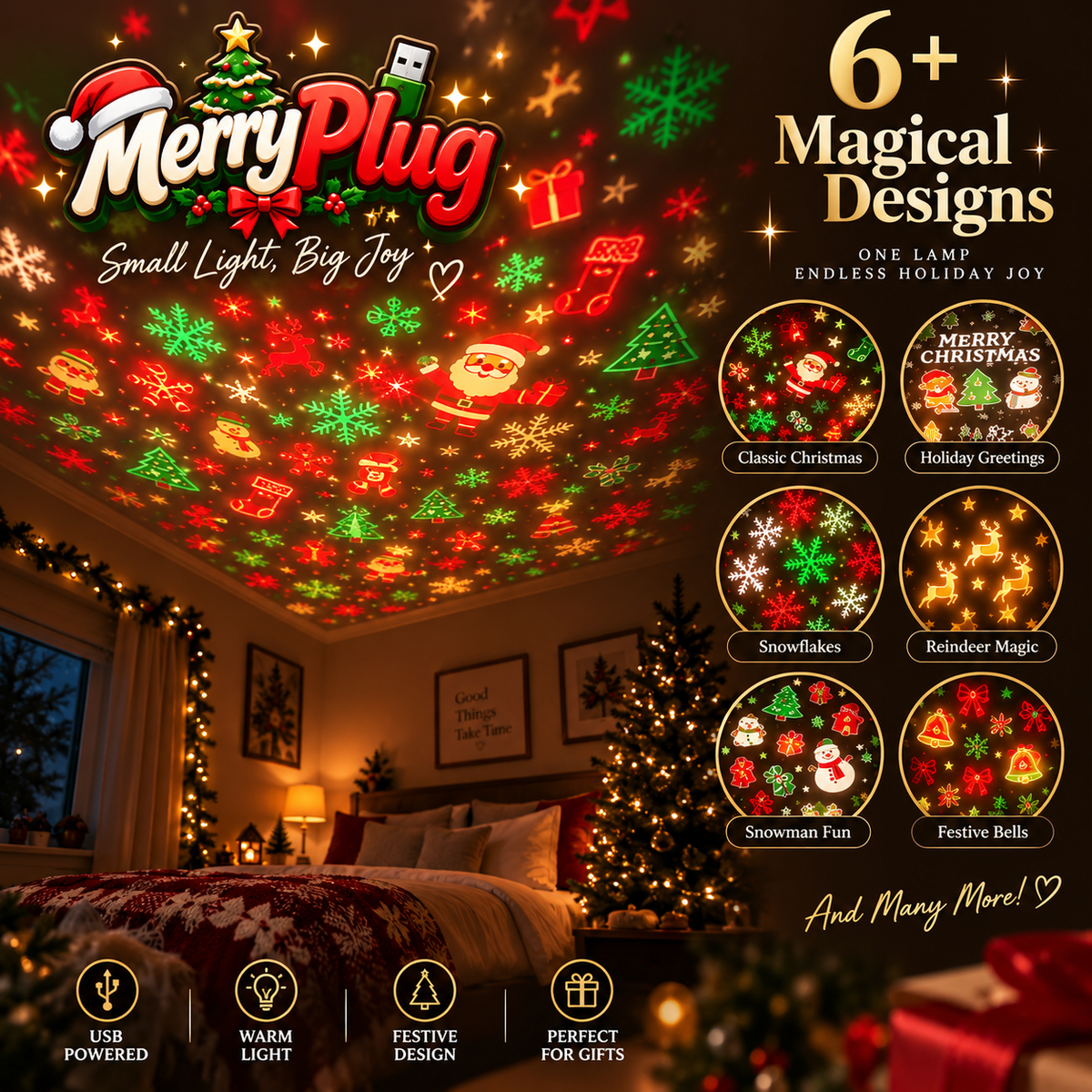 MerryPlug six included projection designs
